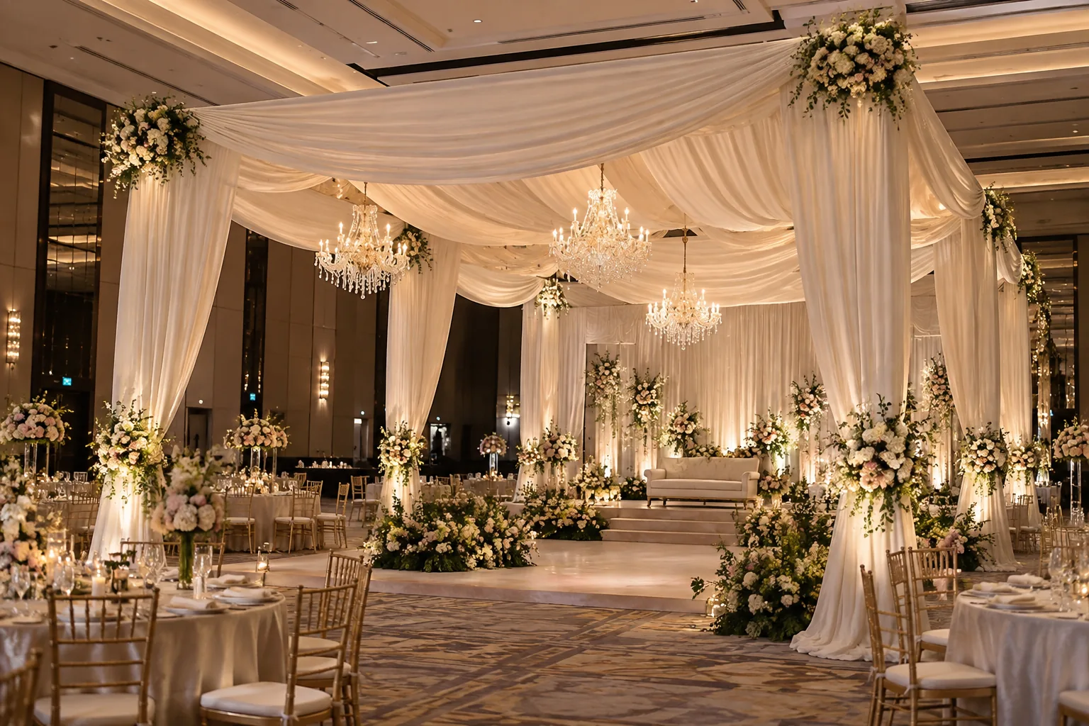 Chandelier & Hanging Décor Support Truss — illustrative setup
