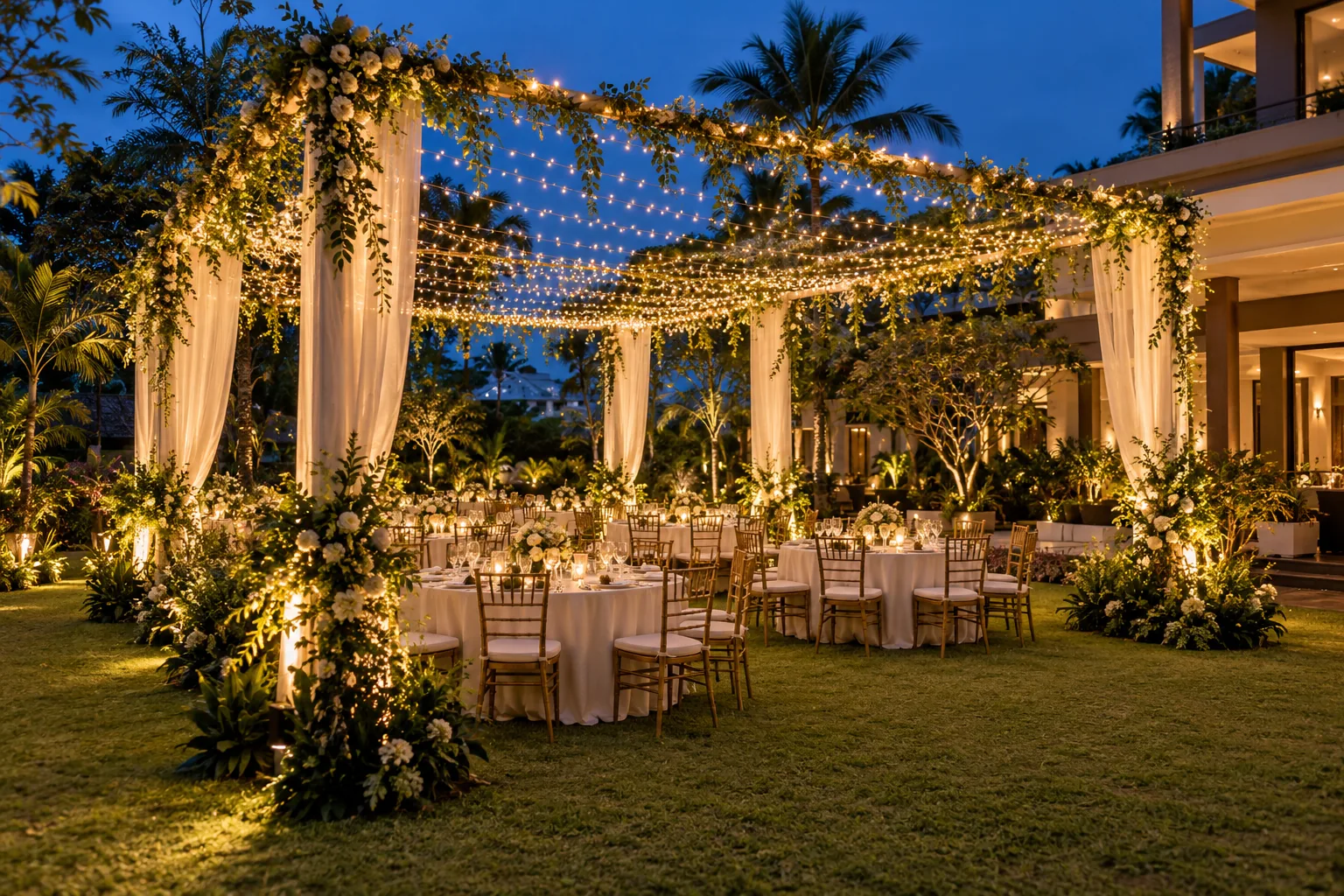 Fairy Light & String Light Truss — illustrative setup