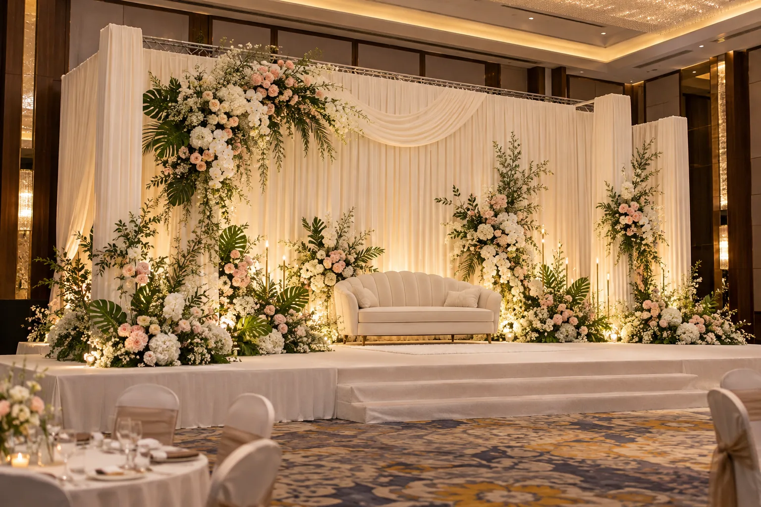Wedding Pelamin Truss Structure — illustrative setup