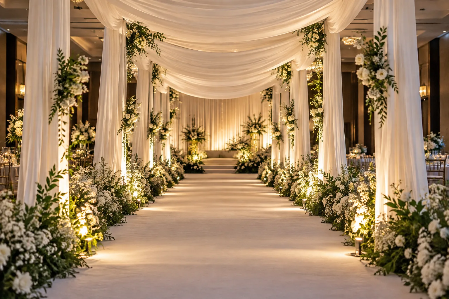 Wedding Walkway Canopy Truss — illustrative setup
