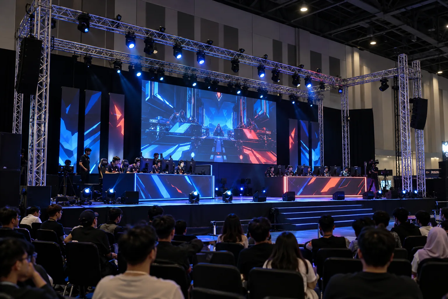 Truss rental for esports & gaming events — illustrative setup