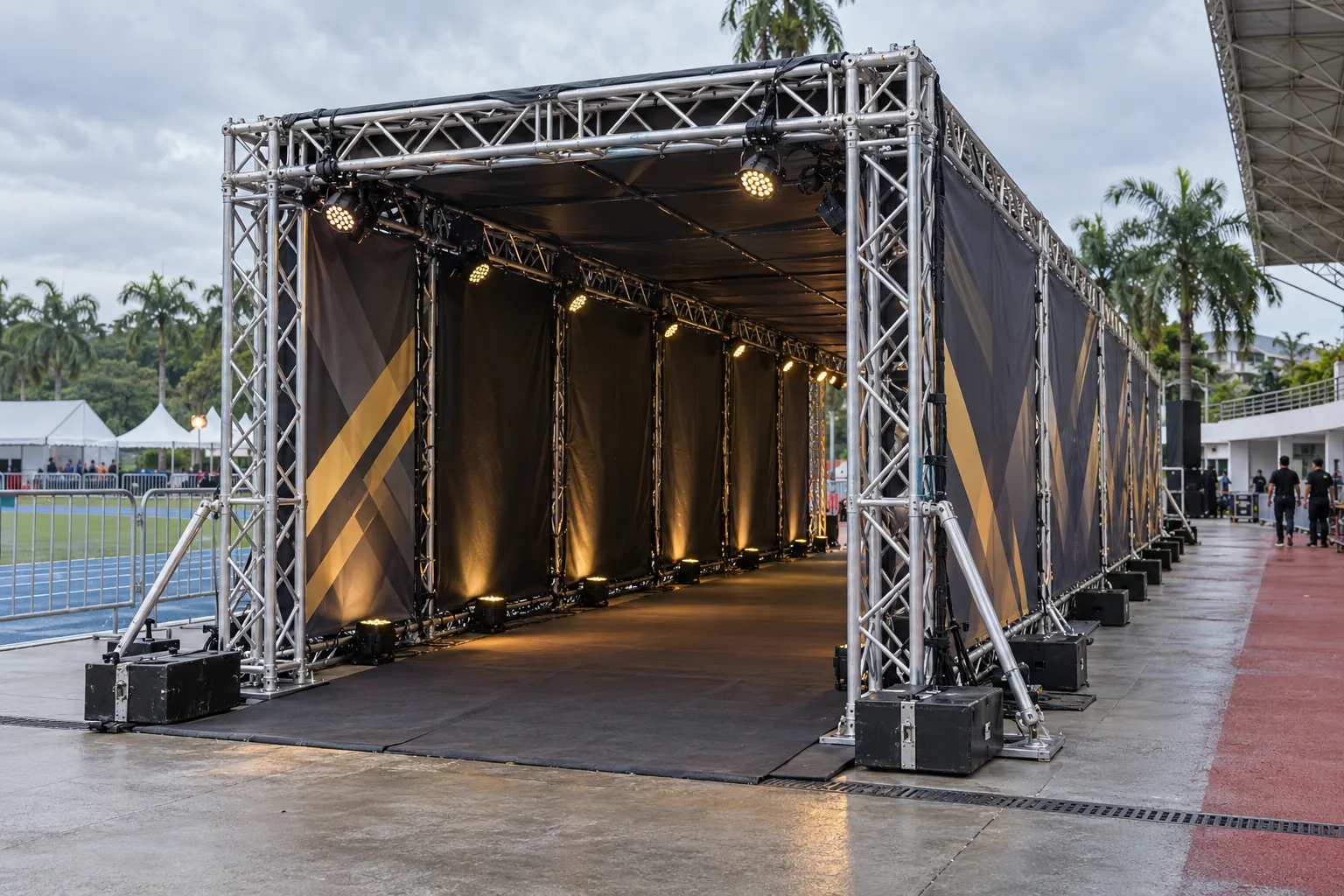 Athlete Entrance Tunnel Truss — illustrative setup