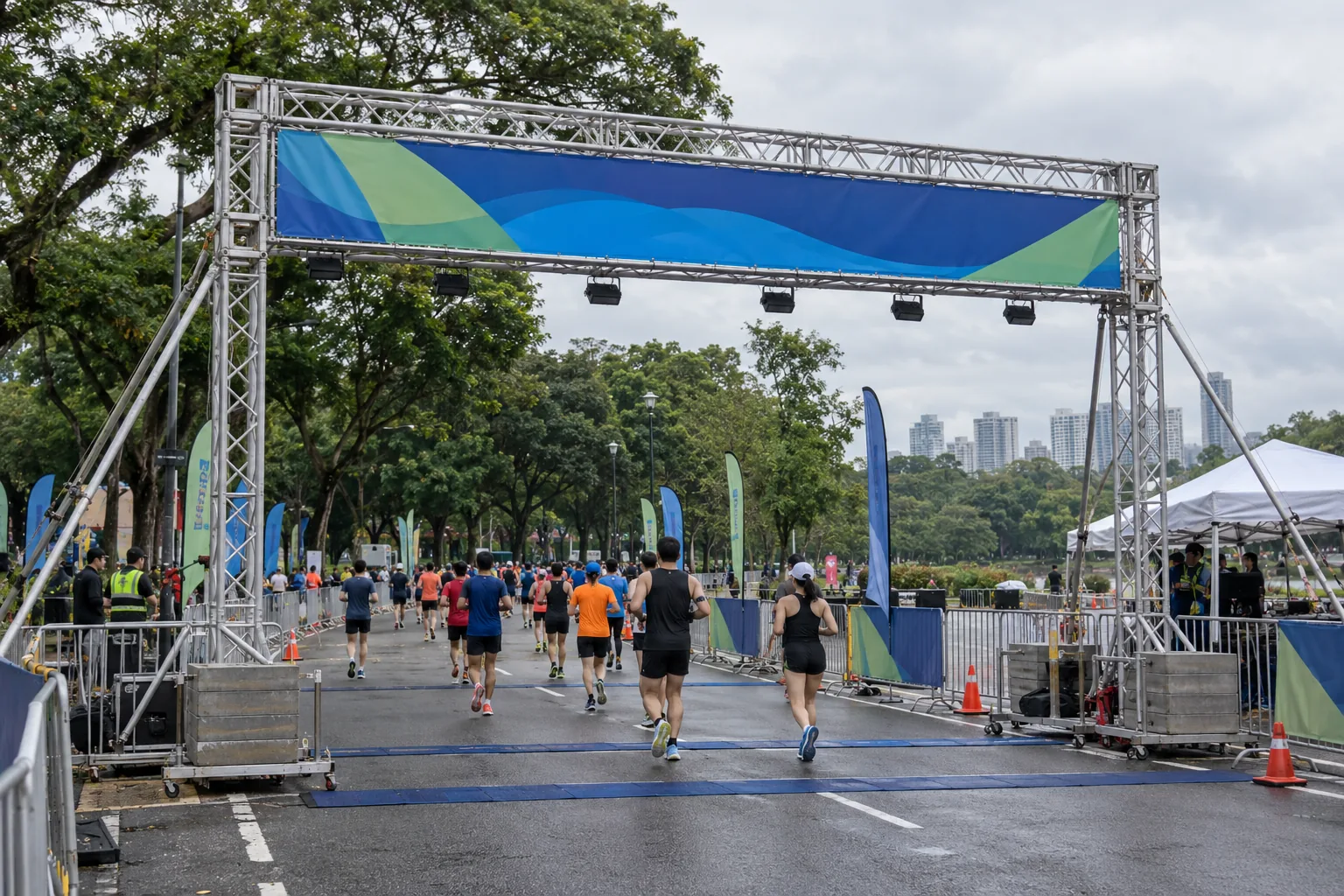 Marathon & Running Event Truss — illustrative setup