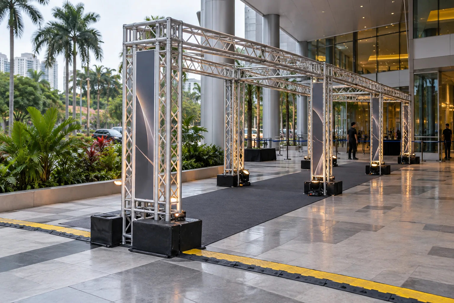 Event Tunnel Truss — illustrative setup
