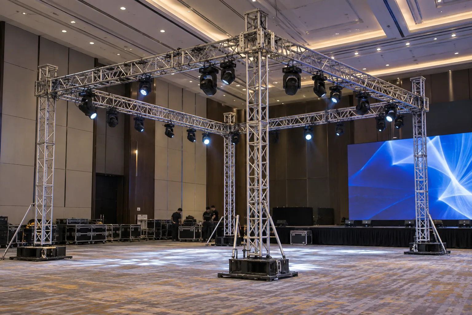 Lighting Grid Truss — illustrative setup