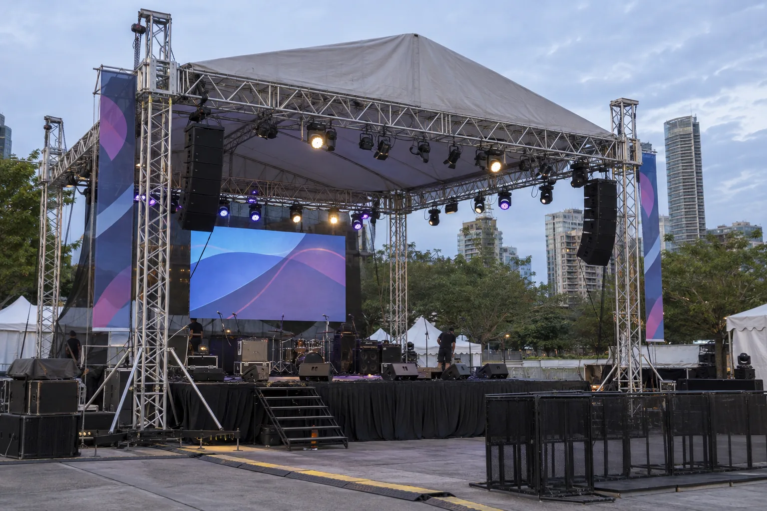 Stage Truss Structure — illustrative setup