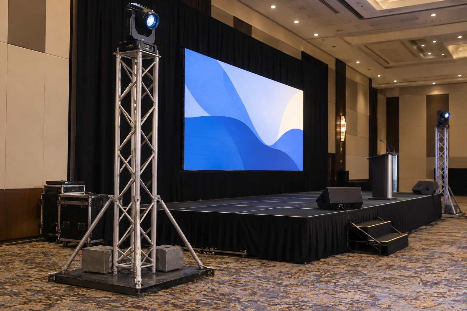 Truss Tower & Totem — illustrative setup