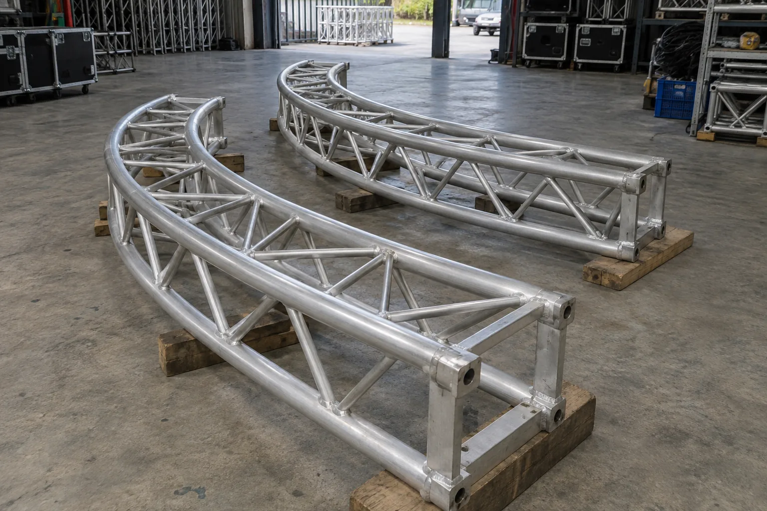 Circular & Curved Truss — illustrative setup